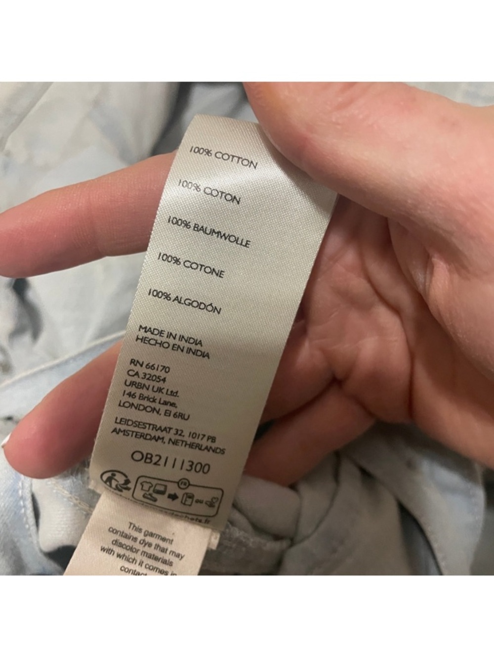 🕊️We the free Light Blue Button-Front Margarita Jumpsuit - Picture 5 of 8